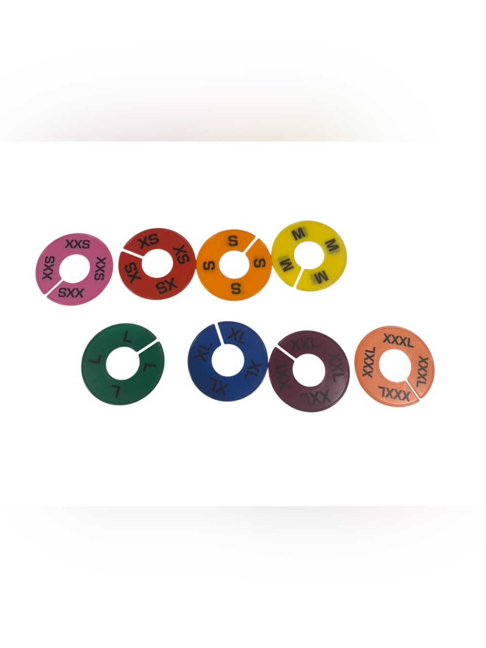 Clothing Rack Size Ring Hanger Dividers ~ Size XXS - XXXL ~ 8PC.